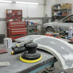 PneuStream Palm Style Air Random Orbital Sander - 3/16" Orbit