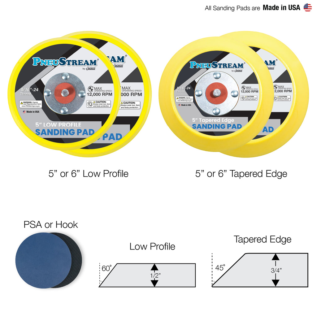 PneuStream 5" / 6" Backup Pads